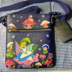 Alice in wonderland lounge fly Crossbody brand new leather